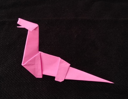 Origami Apatosaurus by Ikeda Yuki on giladorigami.com
