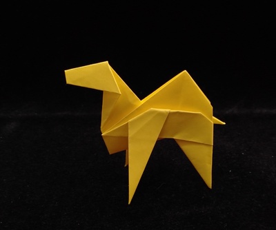Origami Arabian camel by Matsuno Yukihiko on giladorigami.com