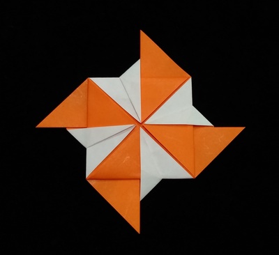 Origami Arrow wheel by Sone Yasuko on giladorigami.com