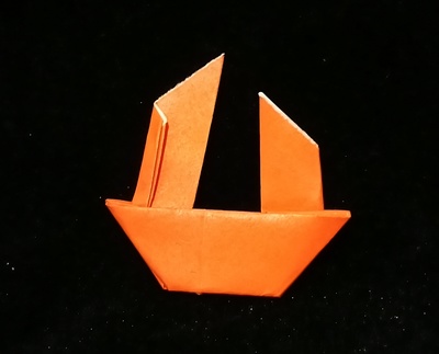 Origami Boat by John Montroll on giladorigami.com
