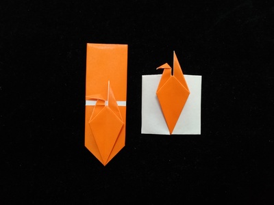 Origami Chopstick holder with cranes by Asahi Isamu on giladorigami.com