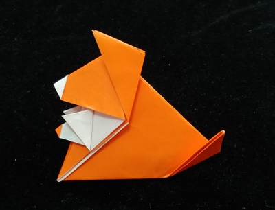 Origami Dog and puppy by Makoto Yamaguchi on giladorigami.com
