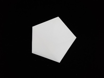 Origami Pentagonal letter fold by Humiaki Huzita on giladorigami.com