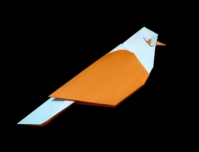 Origami Garden bird by Viviane Berty on giladorigami.com