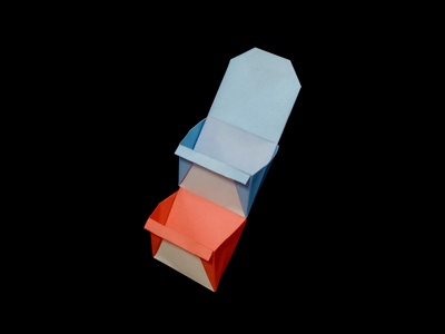 Origami Letter holder by Kawate Ayako on giladorigami.com