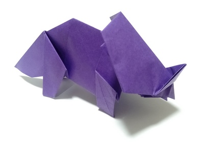 Origami Monoclonius by Fumiaki Kawahata on giladorigami.com