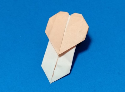 Origami Name card with heart by Koya Ohashi on giladorigami.com