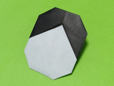Origami Ofuku mask by Shizuo Saito on giladorigami.com