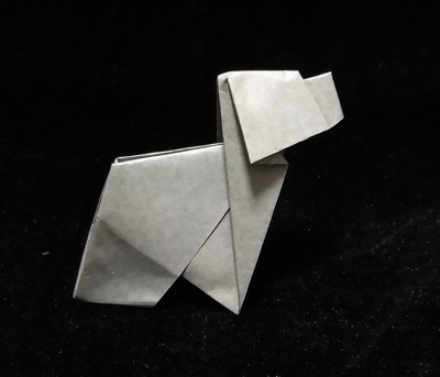 Origami Old English sheepdog by Edwin Corrie on giladorigami.com