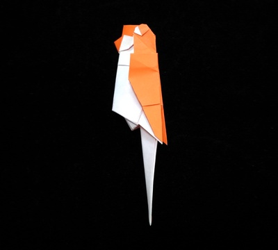 Origami Parakeet by Kimura Yoshihisa on giladorigami.com