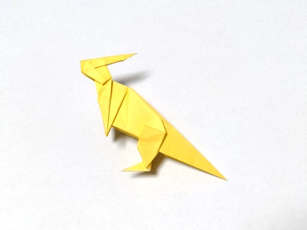 Origami Parasaurolophus by Yamada Katsuhisa on giladorigami.com