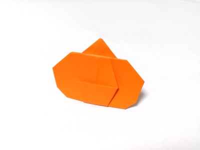 Origami Pumpkin toothpick holder by Fujimoto Yuko on giladorigami.com