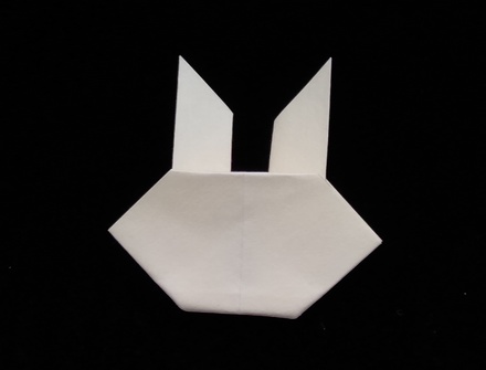 Origami Rabbit mask by Traditional on giladorigami.com