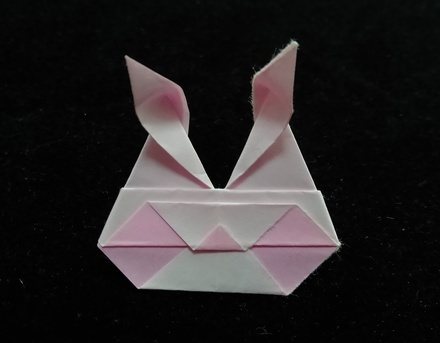 Origami Rabbit-shaped cap by Koya Ohashi on giladorigami.com