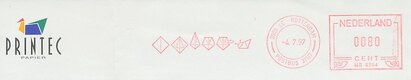 Netherlands 1997 Meter Stamp - origami instructions (Other)